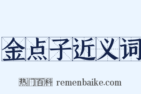 金点子近义词是什么意思的图片